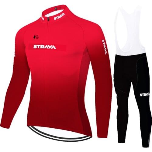 Strava Summer Spring Conjunto Equipación Completo Hombre Macaquinho Feminino Manga Longa Bretele Ciclismo Ciclismo Masculino