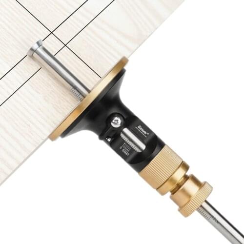 Woodworking Parallel Line Drawing Mortise Measuring Gauge Multifunctional Aluminum Alloy Resistance Marking Tool 0.2mm Precision