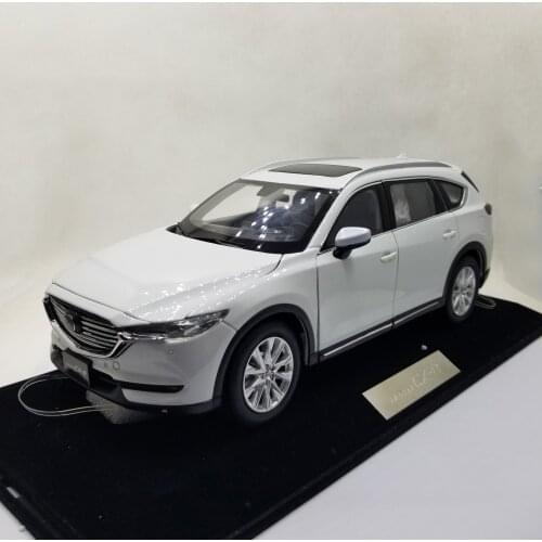 1:18 Diecast Model for Mazda CX-8 2019 White SUV Rare Alloy Toy Car Miniature Collection Gift CX8 CX 8