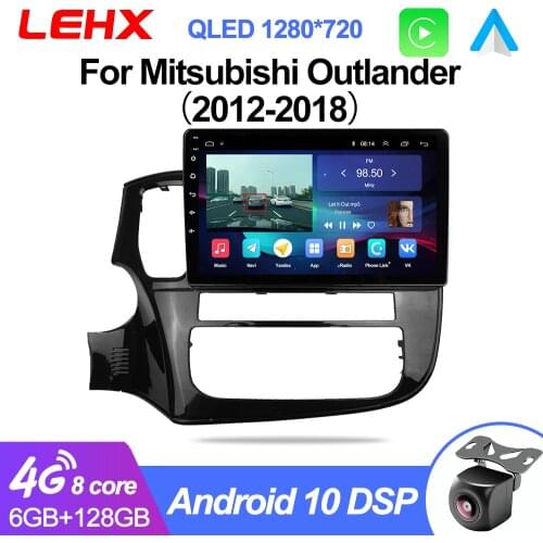 LEHX 2G+32G Android 9.0 4G Multimedia Video Player Navigation GPS For Mitsubishi Outlander 3 GF0W GG0W 2012-2018 Car Radio