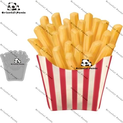 New Dies 2020 In the Garden Lily Metal Fries Dies diy Dies photo album cutting dies Scrapbooking Stencil Die new 2021 die Food