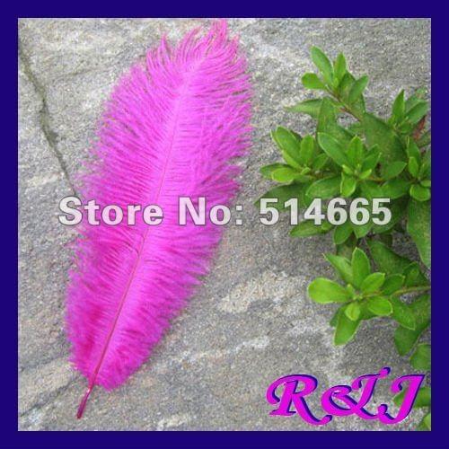 Wholesale 50PCS 16-18" 40-45cm fushia OSTRICH drab FEATHER real ostrich plumage Free Shipping