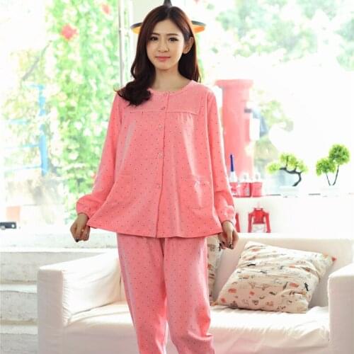 Autumn Winter Women Pajama Set Long Sleeve Printed Casual Soft Female Sleepwear Plus Size 3XL Pijama Women Homewear Clothing