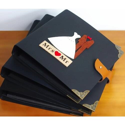 PA37 Beautiful DIY photo album 8 styles felt paste patterns cover baby children wedding lover family photo album