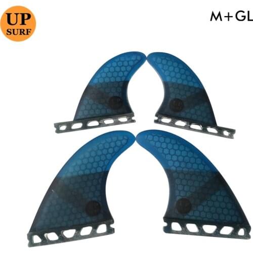 Single Tabs M/GL fins Quad-Fins Honeycomb Fiberglass surfboard fin 4 in per set