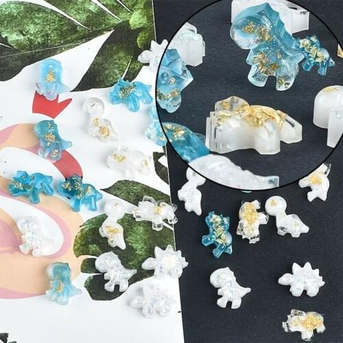 48 Even Little Dinosaur Cute Tortoise Silicone Mold Manual Accessories Christmas Chocolate Cake Mold Cartoon Animals Jelly Diy