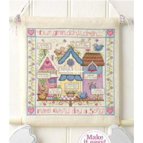 Modern Embroidery Little Fairy House Cross Stitch Pattern Software for Mac with 100% Cotton Floss & Free Shipping for Wall Decor
