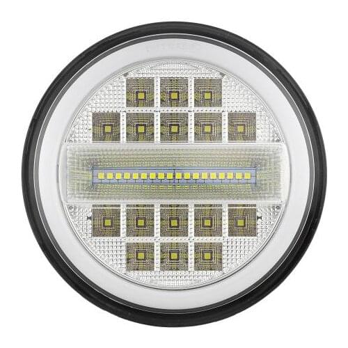 5.75 Inch Motorcycle LED 4D Projector Headlight 10-30V Car Fog Lamp Hi-Lo beam IP67 Waterproof For Dyna/softail/Sportster