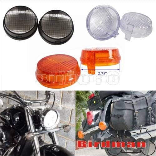 Motorcycle 2.75" Turn Signal Light Cover For Kawasaki Vulcan 1600 Classic Nomad Honda Cruiser VT1300CRA VT750CT VT750CS VT750CA