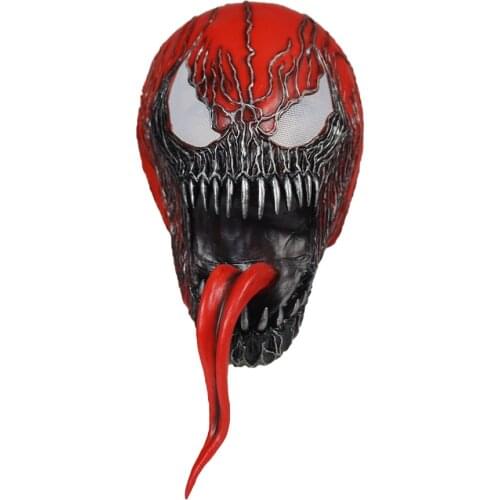 Venom 2 Let There Be Carnage Latex Mask Cosplay Props Anime Cartoon Marvel Figure Headgear Party Decoration Novelty Masks Toys