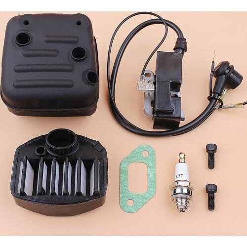 Muffler Screws Ignition Coil Air Filter Kit Fit Husqvarna 357 357XP 359 EPA Jonsered 2159 CS2156 CS2159 Chainsaw Parts 503917601