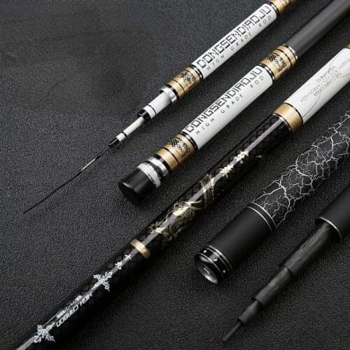 High Carbon Carp Fishing Gear Olta Pesca Fishing Stick Super Hard Fishing Pole High Carbon Fishing Rod 3.6m-8.1m