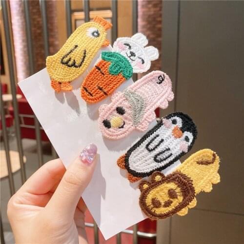 Baby Girls Hair Clip Kids Hairpin Hair Accessories Set Ins Barrettes Hair Wear Bb Clip Children Cartoon Hairgrips Cute Hair Pin