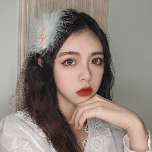 New Sweet Fairy White Feather Hair Clip Hairpins For Women Girls Wedding Daily Personality Feather Barrettes Hair Accessories