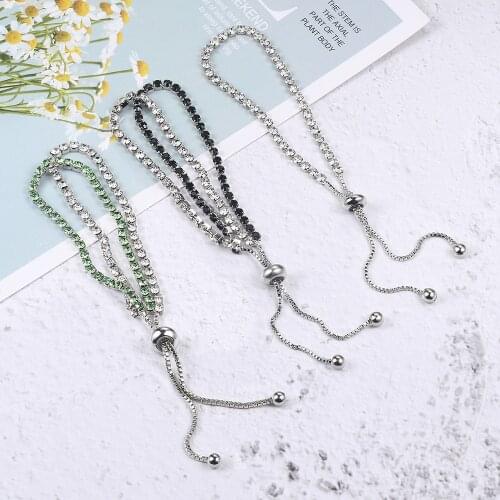 ZHOUYANG Bracelet For Women Luxury Style Double Color 4 Claws Mosaic Cubic Zirconia Silver Color Fashion Jewelry Gift H117 H118