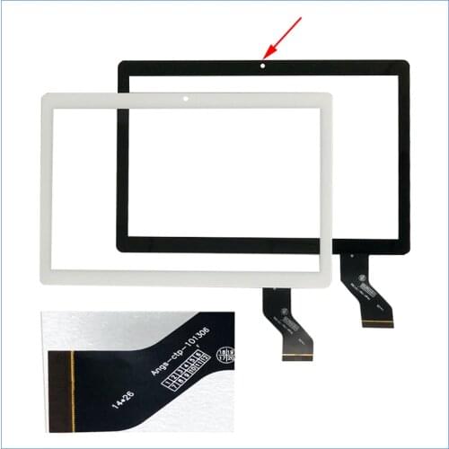 2.5D Touch For 10.1'' inch ANGS-CTP-101306 Tablet PC Front Outter Touch Screen Panel Digitizer Sensor Glass with home Button