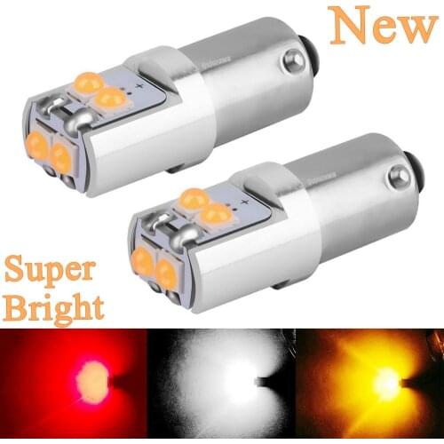 2PCS T11 T4W BA9S BAX9S BAY9S High Quality LED Car Interior Reading Dome Lamp Auto Tail Side Parking Light License Plate Bulbs