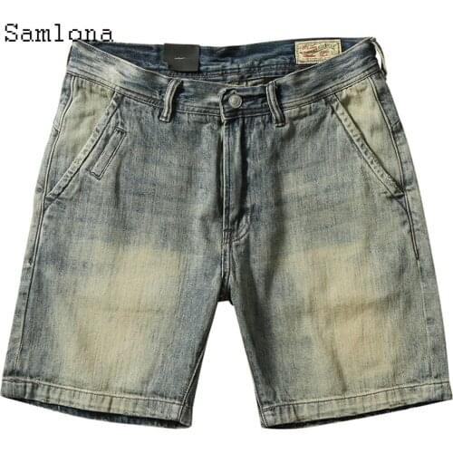 2021 Stylish simplicity Men Demin Shorts Fashion Zipper Pocket Shorts Jeans Casual All-match Bottom Mens Patchwork Half Pants