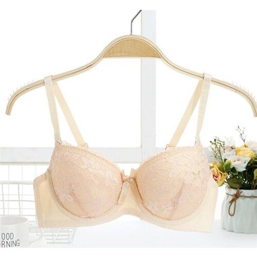 3/4 upper thin and thick sexy lace bra massage push-up gather bra large size underwear