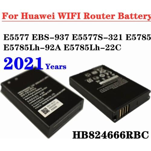 3000mAh HB824666RBC E5785Lh-22C Battery For Huawei EBS-937 E5577 E5577S-321 E5785 E5785Lh-92A Wifi Router Replacement Battery
