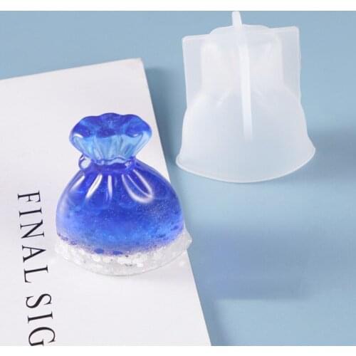 3D Lucky Bag Silicone Mould Transparent Jewelry Pendants DIY Craft Home Ornament Decoration making Mold Tool Epoxy Resin Molds