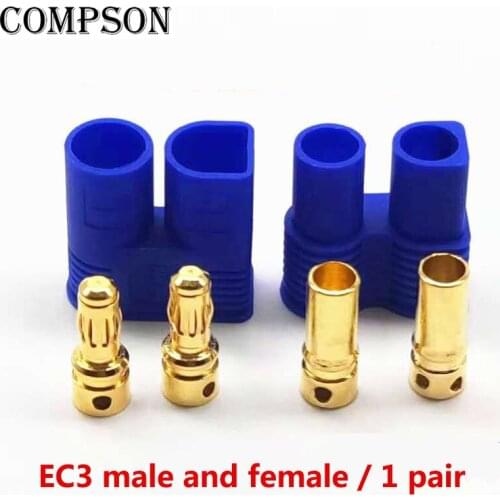 5/10 Pairs of EC3 EC5 Banana Plug Bullet Connector Female+Male for RC ESC LIPO Battery/Motor