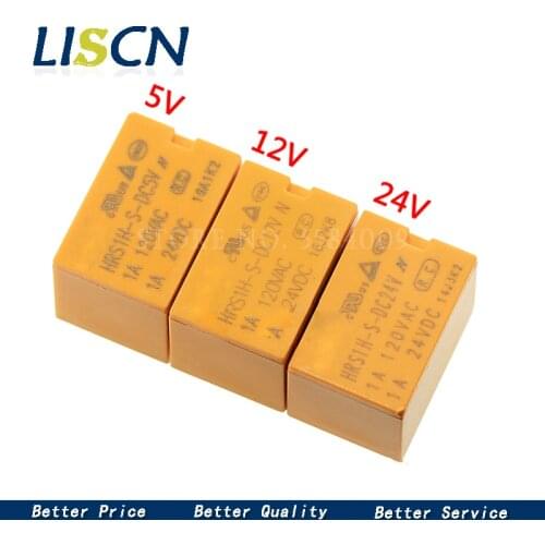 5pcs relay HRS1H-S-DC24V HRS1H-S-DC12V HRS1H-S-DC5V HRS1H-S-DC3V 5VDC 12VDC 24VDC 6pin 3A power relay