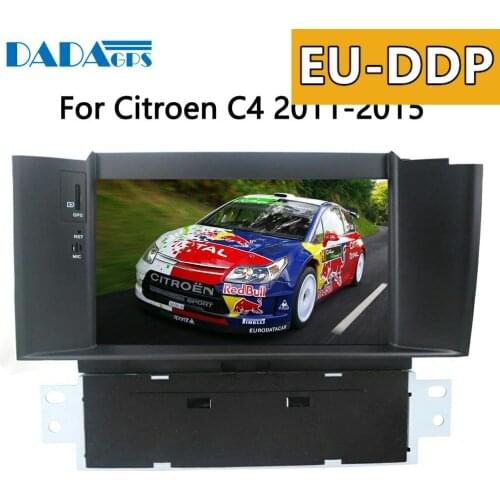 7" IPS Android 9.0 Car GPS Stereo For Citroen C4 C4L DS4 2011 2012 2013 2014 2015 Auto Radio FM RDS DVD Audio BT WiFi Navigation