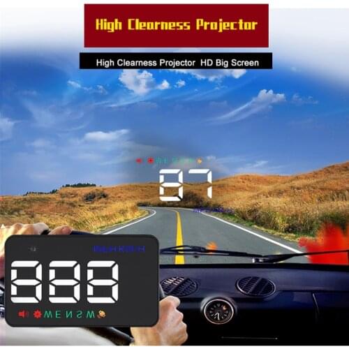 YASOKRO A5 GPS Hud Head Up Display Car Speedometer Projector Windshield Odometer Compass Over Speed Alarm Navigation GPS