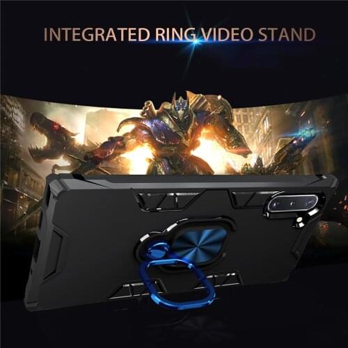For Samsung Galaxy Note 20 Plus Shockproof Armor Kickstand Magnetic Metal ring Kickstand Case For Samsung Note10 Plus Phone Case