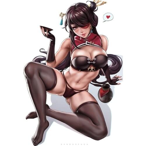 Genshin Beidou with Wine Jar Canvas Art Poster Anime Game Sexy Drunk Girl Print Custom HD Hanging Picture Wall Painting for Room
