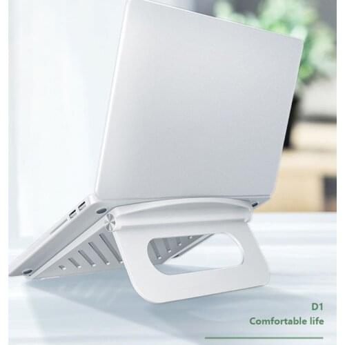 H4GA MacBook Air Pro Folding Portable Laptop Stand Notebook Desk Stand Cooling Pad Anti-Slip Stand with Triangle Structure
