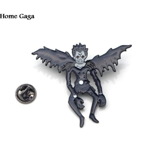 Homegaga enamel brooch Death Note movie Metal Zinc Trendy Charm medal para backpack shirt clothes bag badges D0862