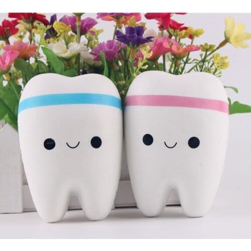 Jumbo Squishy Slow Rising Kawaii 11cm Teeth Soft Squeeze Cute Cell Phone Strap Bread Cake Stretchy Toy Gift Pendant