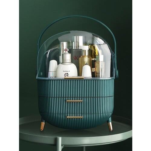 Cosmetics Storage Box Large Capacity Dustproof Lipstick Skin Care Products Dressing Table Home Finishing Desktop Storage Rack