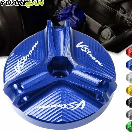 Oil Filler Cap For Suzuki V-Strom 650 1000 DL650 2004 2005-2020 Motorcycle Accessories Engine Oil Drain Plug Sump Nut Cup Cover