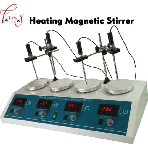 Magnetic Stirrer With Heating Machine HJ-4A 4 In 1 Digital Stable Heating Magnetic Stirrer Machine 110/220V 1PC