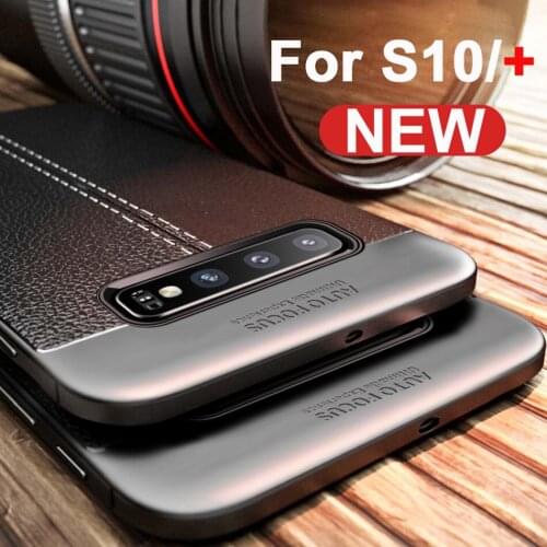 KOLPLER Soft Case for Samsung Galaxy S10 plus case dermatoglyph Texture Shockproof Silicone bumper cover for Samsung S10+ case
