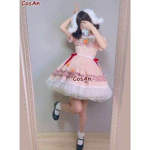 New Game Touhou Project Tewi Inaba Cosplay Costume Elegant Lovely Cute Pink Formal Dress Activity Party Role Play Clothing S-L
