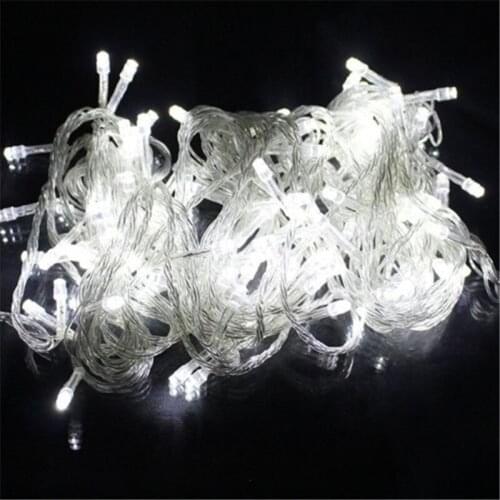 New Year decoration garland 100m 600LED String Lights navidad for Christmas holiday party AC220V EU/AU Plug with 8 modes