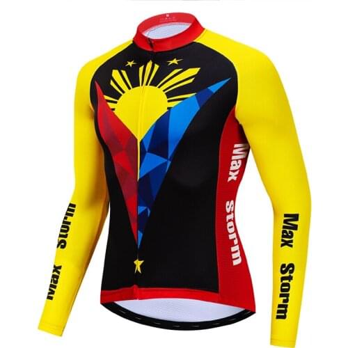 2019 cycling jersey long sleeve Winter Fleece&no Fleece cycling clothing MAX STORM Reflective zipper 4 pocket Poland