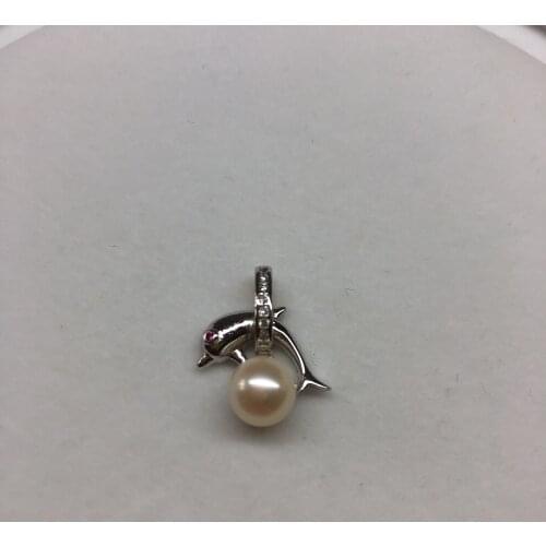 Wholesale Dolphin Pendant Base Mountings Findings Jewelry Settings Accessories Parts for Pearls Beads Crystal Agate Coral Jade