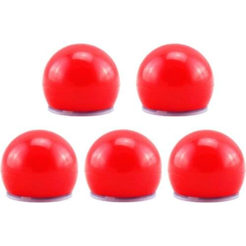 5pcs Flashing Red Nose Durable Funny Luminous Clown Nose Red Nose Reindeer Nose for Christmas Party Halloween