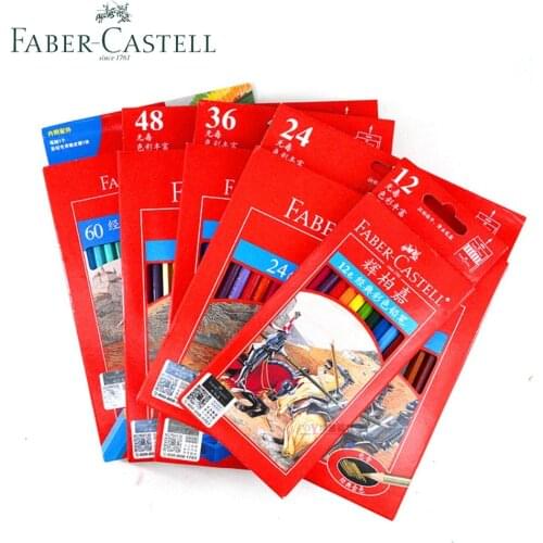 Faber Castell 60 Colored Pencils Premium lapis de cor Professional Classic Sketch Set Drawing Art Supplier Secret Coloring Book