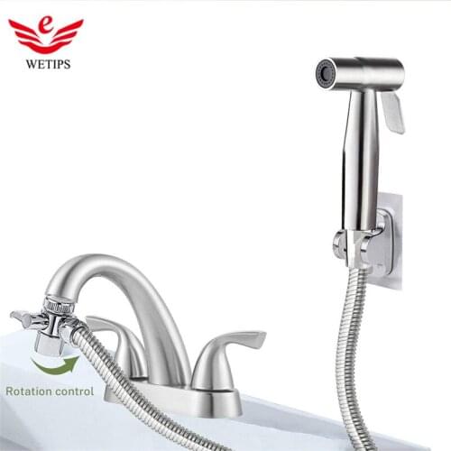 Wetips Toilet Water Spray Bathroom Accessories Cleaning Ducha Faucet Water Gun Douche Shower Basin WC Sproeier Handheld Sprayer