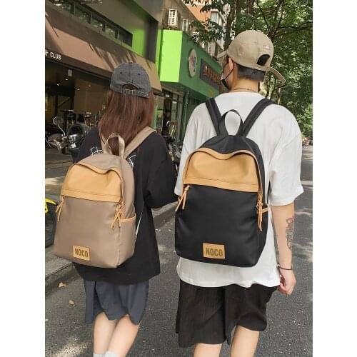 YILIAN Large capacity backpack men and women universal waterproof color versatile computer bag fashion student bag