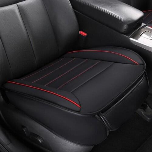 VODOOL Breathable PU Leather Car Front Seat Cover Four Seasons Universal Auto Car Interior Seat Protective Cover Cushion Pad Mat