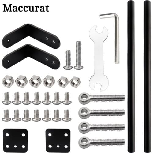 3D Printer Parts Supporting Pull Rod Kit Aluminum Alloy Tie Rod Set Compatible with Creality Ender-3/Ender-3S/Ender-3Pro Upgrade