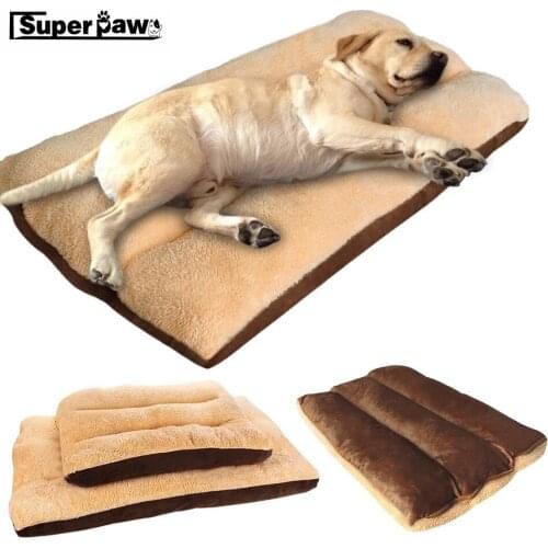 Winter Dog Bed Mat Thicken Pet Cushion Blanket Warm Puppy Cat Kitten Fleece Beds For Small Medium Large Dogs Cats Pets Pad YZB05