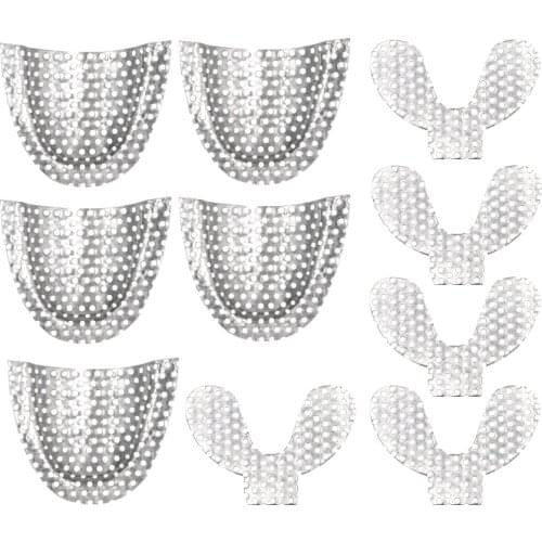 10pcs Denture Reinforcement Mesh Metal Palatal Strong Net Palatal Upper + Lower Acrylic Denture Palatal Retention Lab Material
